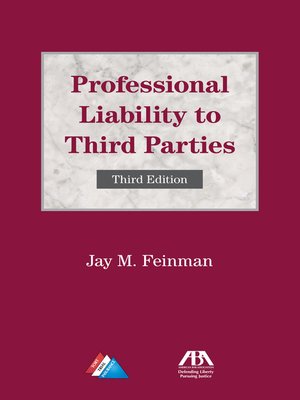 cover image of Professional Liability to Third Parties